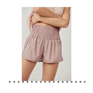 NWOT Free People Movement The Way Home Shorts Nude Pink Size M